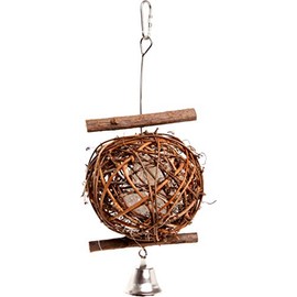 Karlie Balle En Bois Oiseaux 10 Cm Diamètre Rempi De Matériel Pour Le Nid