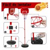 Btstststs Juego De Aro Baloncesto Para Niños Con Balón E