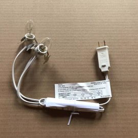 General Foam Blow Mold Light cord C 7 Clip In 2 BULBS NEW ORIGINAL General Foam Replacement