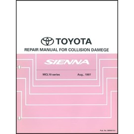 1998-2002 Toyota Sienna Body Collision Repair Shop Manual Original