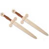 BestSaller 1012 Templar Sword Birch Wood with Faux Leather Wrap