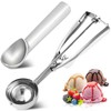 Ice Cream Scoop - Nonstick Anti-Freeze One Piece Aluminum Scooper