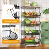Gsiekare Fruit Vegetable Basket for Kitchen, 5 Tier Stackable Fruit