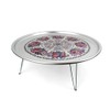 Korean Traditional Folding Snack Table – Retro Aluminum “Yang-eun Bapsang”