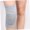 Baluue 2pcs Grey Exercise Knee Pads for Gym Safety Support