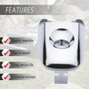 Kaloeou Driver Side Chrome Exterior Door Handle Lock Cylinder Cover