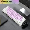 Gaming Keyboard USB 61 Keys RGB Backlit Ergonomic Contrast Color