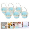 MERRYHAPY Tiny Baskets Set of 6 Weaving Storage Baskets Handles