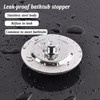 Jiayaus Bath Plug, Stainless Steel Push Type Bath Plug Pop
