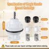 Enhon Shower Faucets Cartridge Replacement for V-6680 V-7700/01, Compatible with
