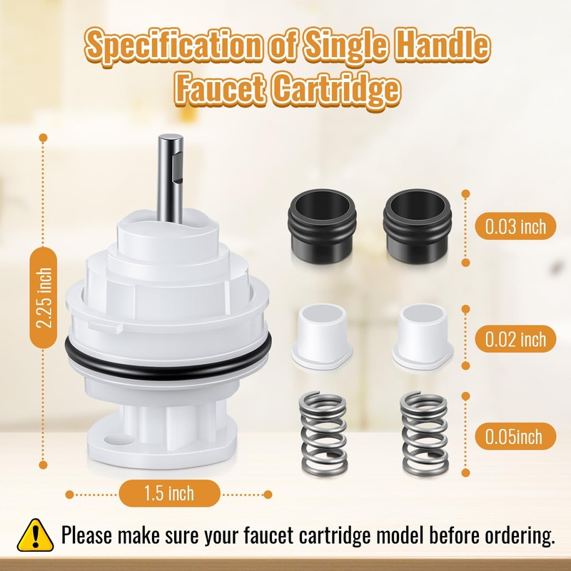 Enhon Shower Faucets Cartridge Replacement for V-6680 V-7700/01, Compatible with