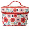 Puckator Poppy Fields Zippered Cosmetic Bag with Handle Toiletry Travel