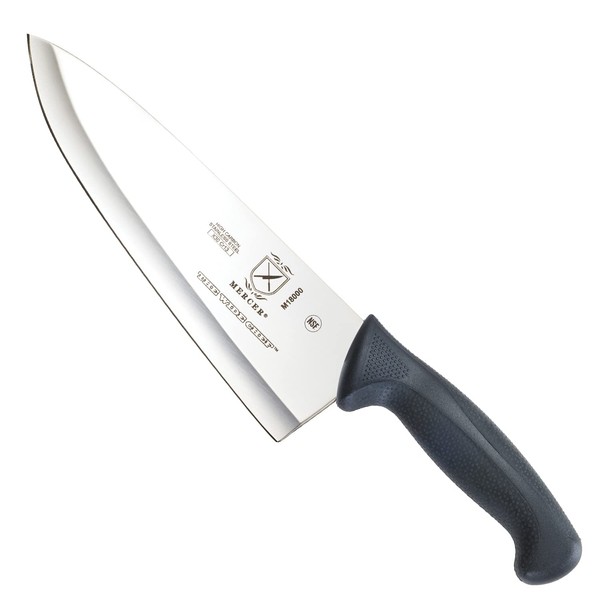 Mercer Culinary M18000 Millennia Black Handle, 8-Inch Wide Hollow Ground,