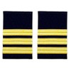 HEUK Three Bar Black Pilot Airline or Merchant Marine Epaulette,