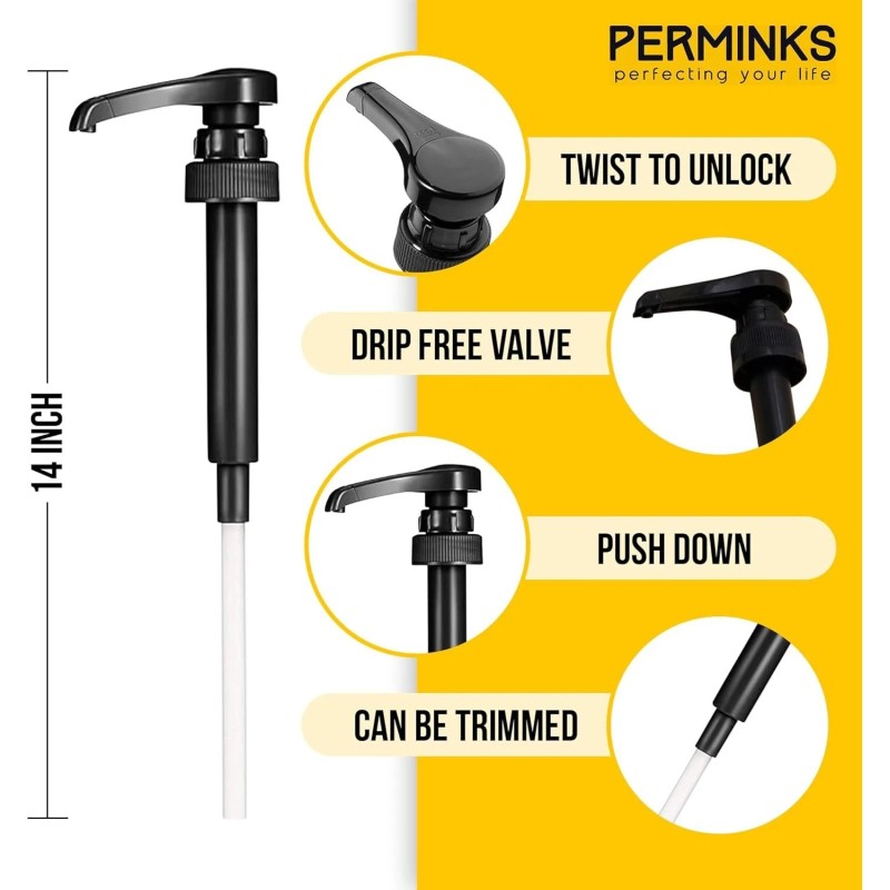 Versatile Syrup Pump for Smooth Dispensing of Coffee and Desserts