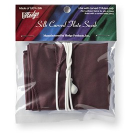 Hodge Silk Curved C-Flute Swab - Burgundy