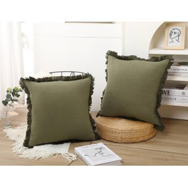 NUYECY Set of 2 Boho Throw Pillow Covers 26x46,Beige Yellow Neutral Couch Pillow Case with Tassel Fringe Decorative，Modern Accent Farmhouse Cushion Covers for Sofa Couch Bed Living Room