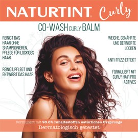 Naturtint Curl Defining Co-Wash Balm Nourishes, Detangles and Defines Curls | Suitable for the Curly Method | Free from Sulphates, Silicones and Parabens | 330 ml