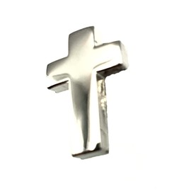 SNS Components Silver Crucifix Christian Jesus Cross Metal Pin Badge, Metal