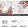 Airless Pump Jar - Refillable Moisturizer Container Vacuum Bottle with