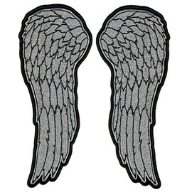 Hot Leathers Angel Wings Patch (Multicolor, 5")
