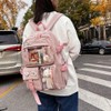 Kawaii Backpack Large Capacity Cute Bear Accessories Backpack for School