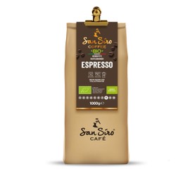 SanSiro® Organic Coffee Beans 1000 g ESPRESSO Traditional Drum Roasting 100% Arabica Beans Low Acid Gift Idea