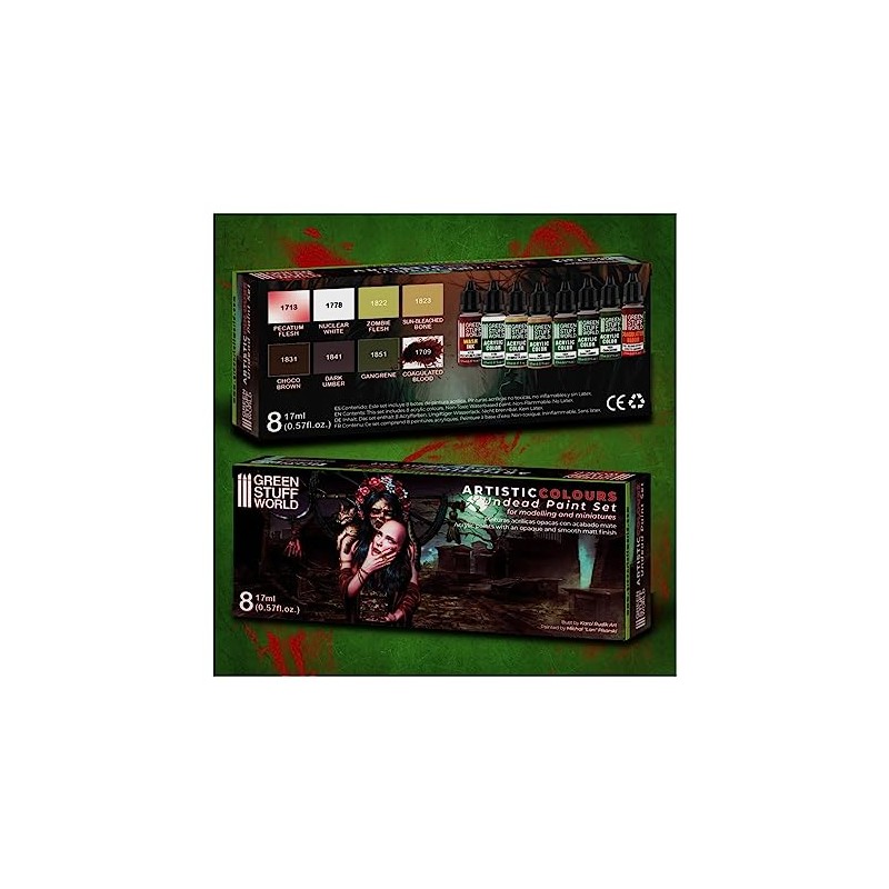 Green Stuff Set No Dead Paint Set (Box x 8