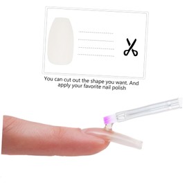 Minkissy 500pcs Ballet Nails Tips Full Nail Art Enhancement Detachable for DIY Manicure