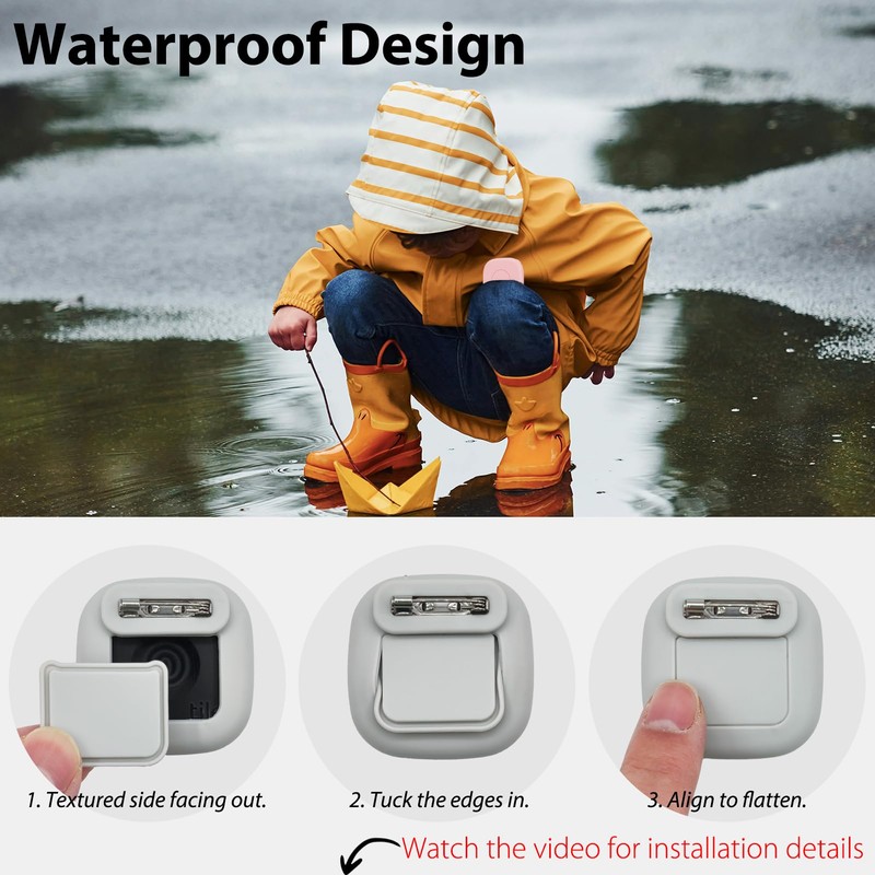 Silicone Case for Tile Mate 2024/2022 with Safety Pin, 2