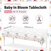 3 Pack Wildflower Baby in Bloom Baby Shower Tablecloth Decorations,Spring