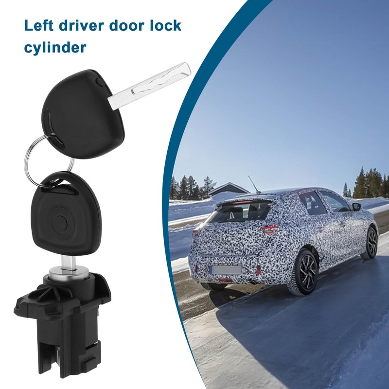 VGOL 1 Set Front Left Driver Door Lock Cylinder with