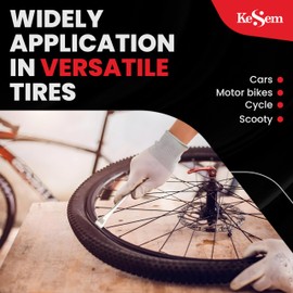 KESEM 2 Pack 14.5" Tire Spoons Changing Tire Lever Tire Iron Bar Set Tire Repair Tool Kit Tire Changer Remove Tyre Heavy Duty Metal Steel for Motorcycle Bike Scooter Bicycle Mower Dirtbike 14.5 inch long