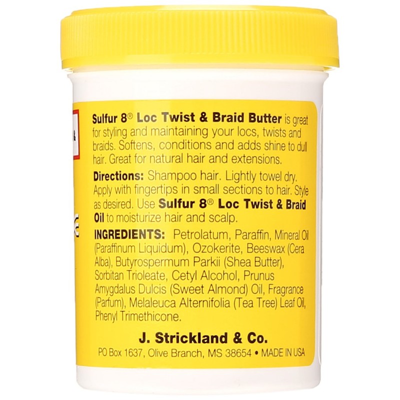 Sulfur8 Loc Twist and Braid Butter, 4 Ounce