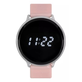 J.H. Company Reloj Touch Led Unisex Mujer Hombre Moda Casual Correa Rosa 0322