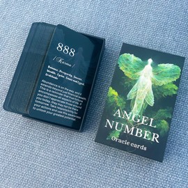 GZXINKE Angel Numbers Oracle Cards, Oracle Cards for Beginners, Angel Number Affirmation Cards Deck, Tell You How to Live Your Life The Best Way