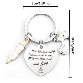 Nurse Gifts Nurse Accessories Nurse Gift Nurse Keyring Nurse Gifts for Nurses Doctor Nurses Medical Students Doctor Assistant, silver