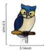 DUONAYU Stained Glass owl Night Light,studyroom Night Light，Suitable for Living