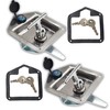 labwork 2 Trailer Door Latch T-Handle Lock Stainless Steel Keys
