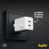 Aqiila USB-C Charger, 45 W, GaN, PD Power Delivery, 2