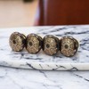 Infinity Decor Pack of 8 Emerald Black & Golden Floral