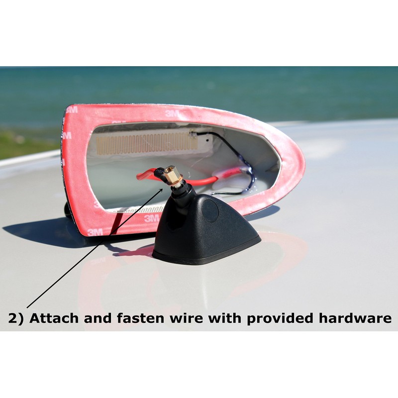 AntennaMastsRus - Functional Black Shark Fin Antenna fits Mazda 3,