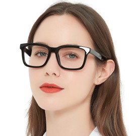 WEMOOTANTS Womens Reading Glasses Durable Spring Hinge Readers for Women 1.00 1.25 1.50 1.75 2.00 2.25 2.50 2.75 3.00 3.50 4.00 5.00 6.00 (Classic Black 2.5)