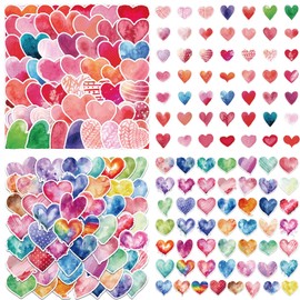 MAIGO 100pcs Love Heart Stickers-Valentines Stickers Love Stickers Happy Valentines Day Stickers Pink Love Heart Stickers Heart Stickers for Scrapbooking for Scrapbooking Laptop Motorbike Skateboard