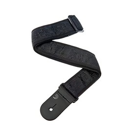 D'Addario Accessories Guitar Strap - Guitar Accessories - Electric Guitar Strap, Acoustic Guitar Strap, Acoustic Electric Guitar Strap & Bass Guitar Strap - Woven - Black Satin