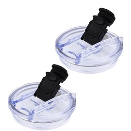 YILANJIN Tumbler Lid Replacements, 2 PCS 40oz Tumbler Cup Lids Replacement, Spill Proof Splash Resistant Lids Cover, No Leakage Tumbler Cup Lids for Cup Accessories, Stainless Steel Tumbler Travel Cup