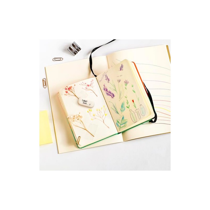 BIC Radierer Galet aus synthetischem Kautschuk, 58 x 28 x