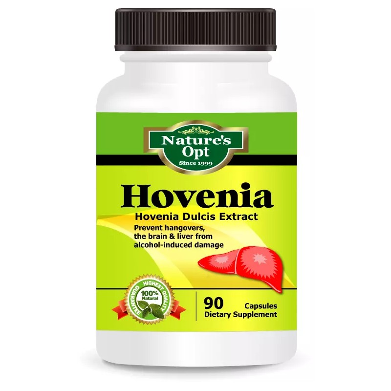 Nature's Opt Hovenia Extract, Prevent hangovers, brain & liver from