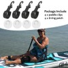 SHINETEC 4 Stück Kajak Paddle Storage Clip & D-Ring Patch