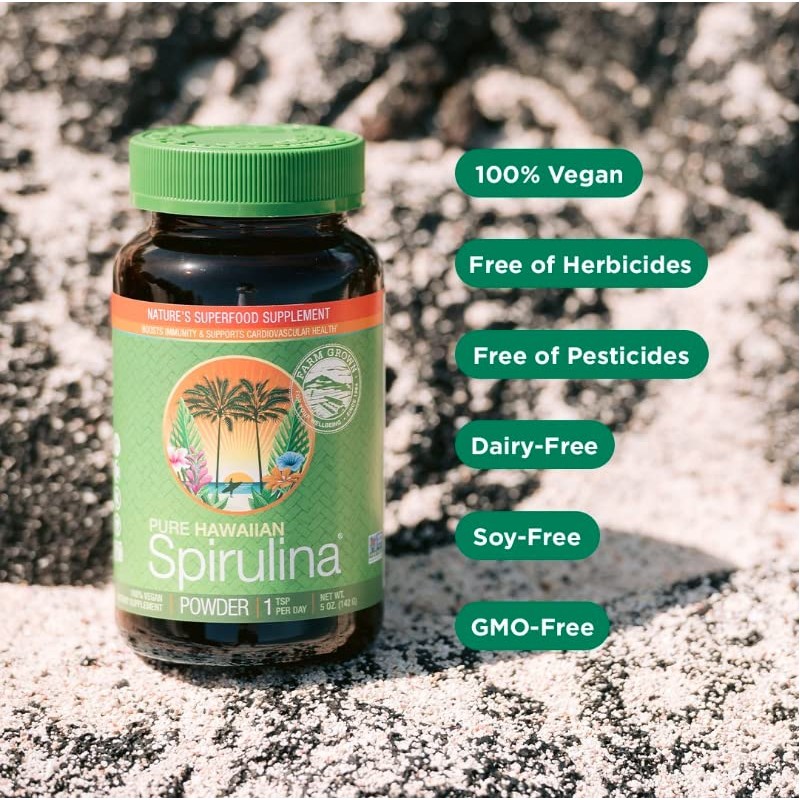 NUTREX HAWAII Pure Hawaiian Spirulina - 1000 mg Tablets 180